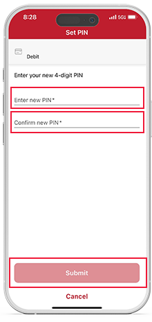Change Pin