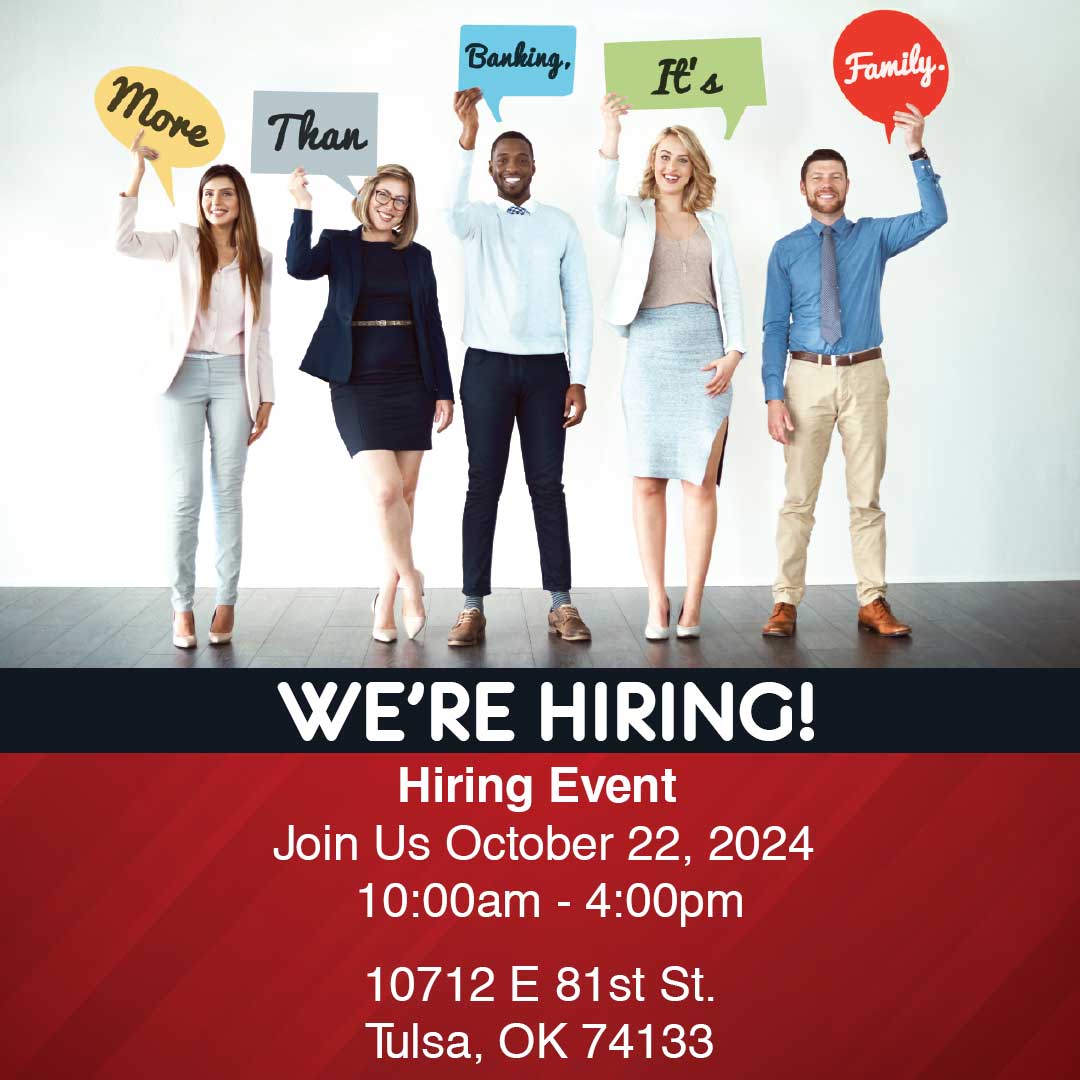 Tulsa Hiring event with on the spot interviews!