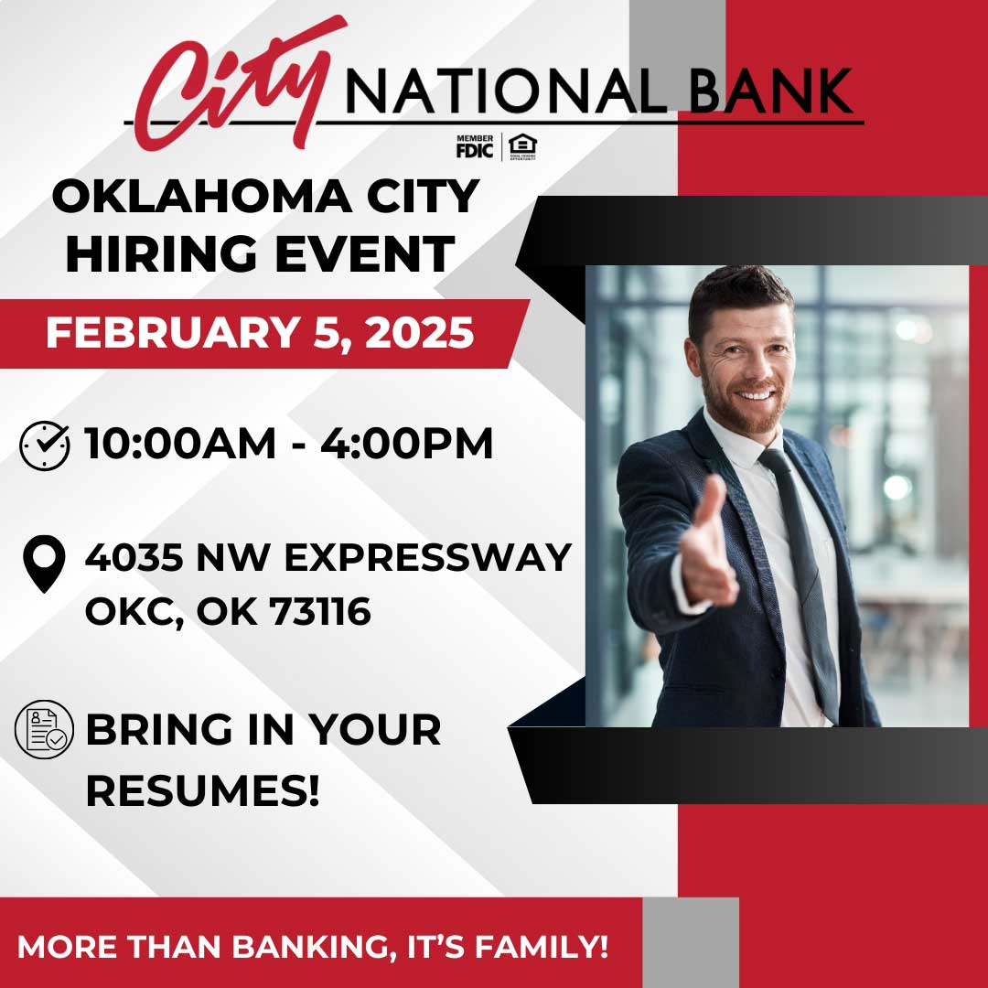 Oklahoma City hiring event with on the spot interviews!