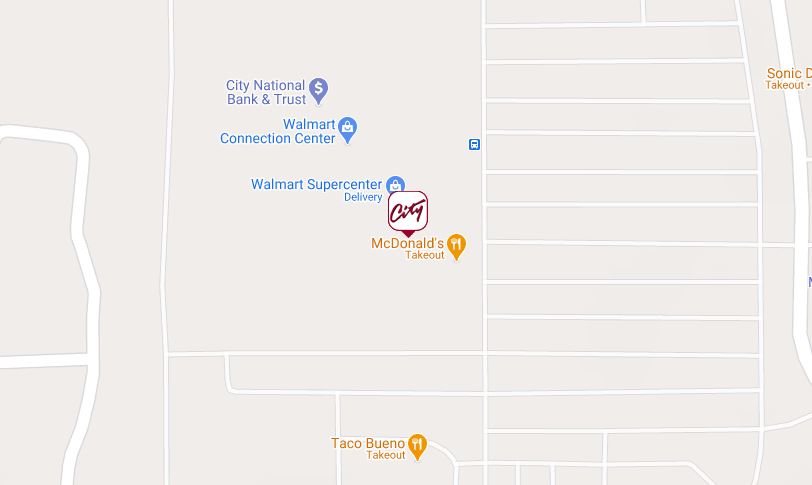 Click to view Broken Arrow City National Bank Walmart branch and ATM location