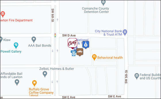 Click to view Main Branch City National Bank branch and ATM location