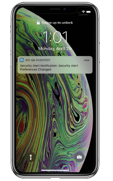 Push notifications with CityNET Online Banking