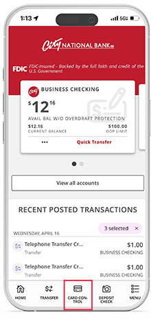 Getting started with card control