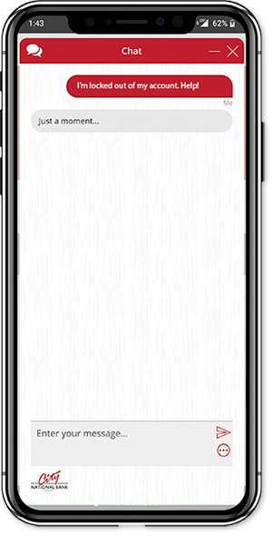 Live Chat service with CNB