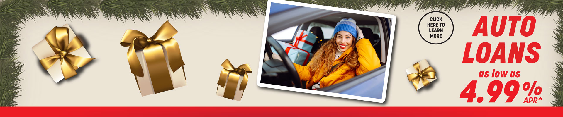 Auto loans from City National Bank as low as 4.99% APY*!