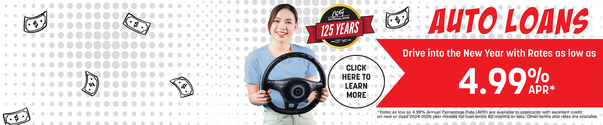 Drive into the New Year with Rates as low as 4.99% APR*